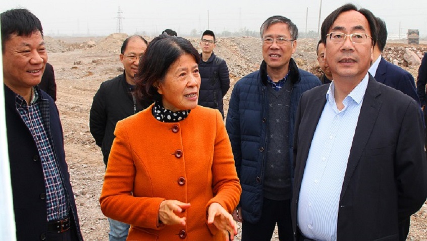 Ma Weiguang -- Secretary of the CPC Shaoxing Municipal Committee and his Group Visit Hailiang’s Project of Building a Non-ferrous Smart Manufacturing Industrial Park